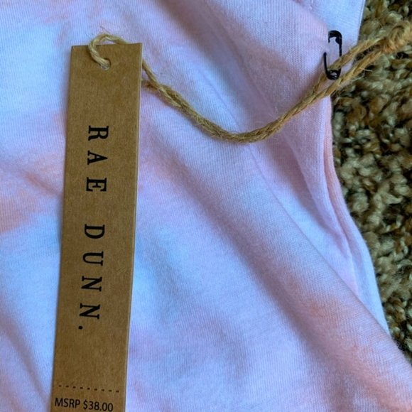 Rae Dunn Bridesmaid Pink and White T-Shirt Soft Cotton Blend - Picture 4 of 4